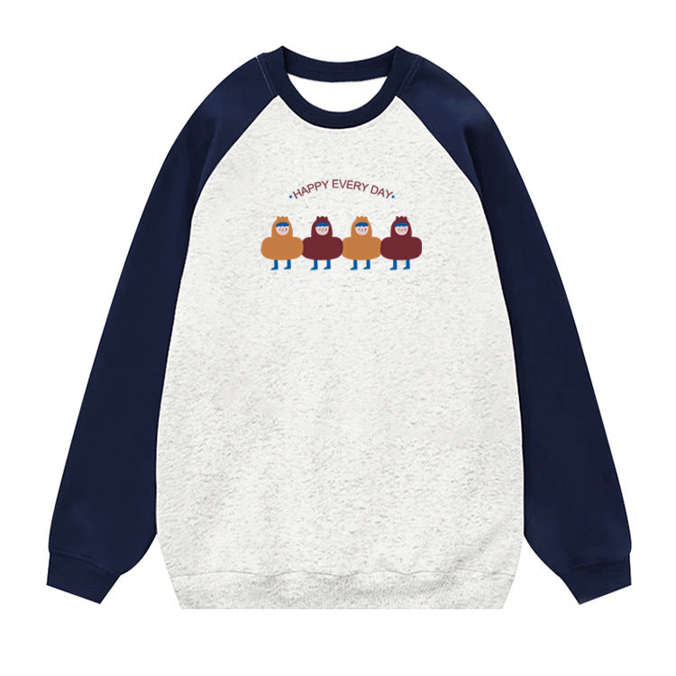 Femme Grafik Raglanärmelig Sweatshirt Heidi-Mode