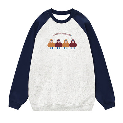 Femme Grafik Raglanärmelig Sweatshirt Heidi-Mode