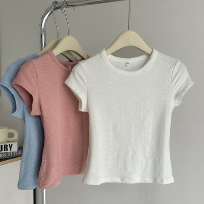 Femme Premium Kurzarm-Strick-T-Shirt Heidi-Mode