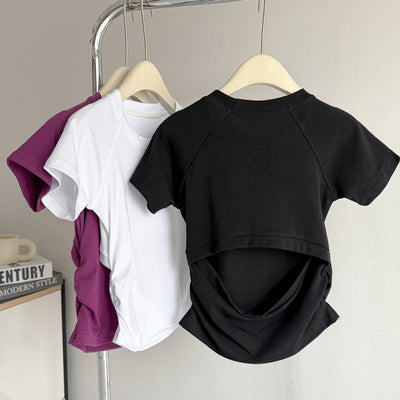 Femme Split-Back Freizeit T-Shirt Heidi-Mode