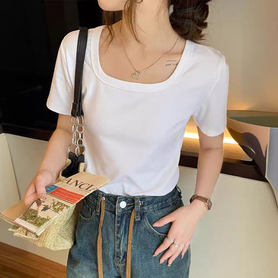 Femme Premium Soft-Fit Freizeit T-Shirt Heidi-Mode