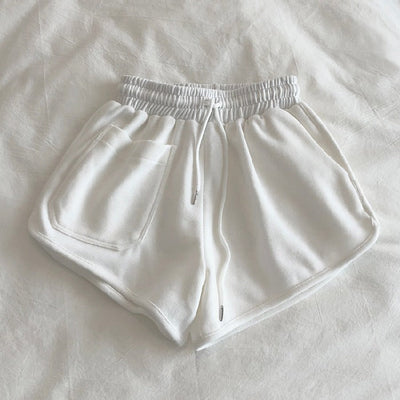 Femme Hochtaillierte Locker Sitzende Lounge Shorts Heidi-Mode