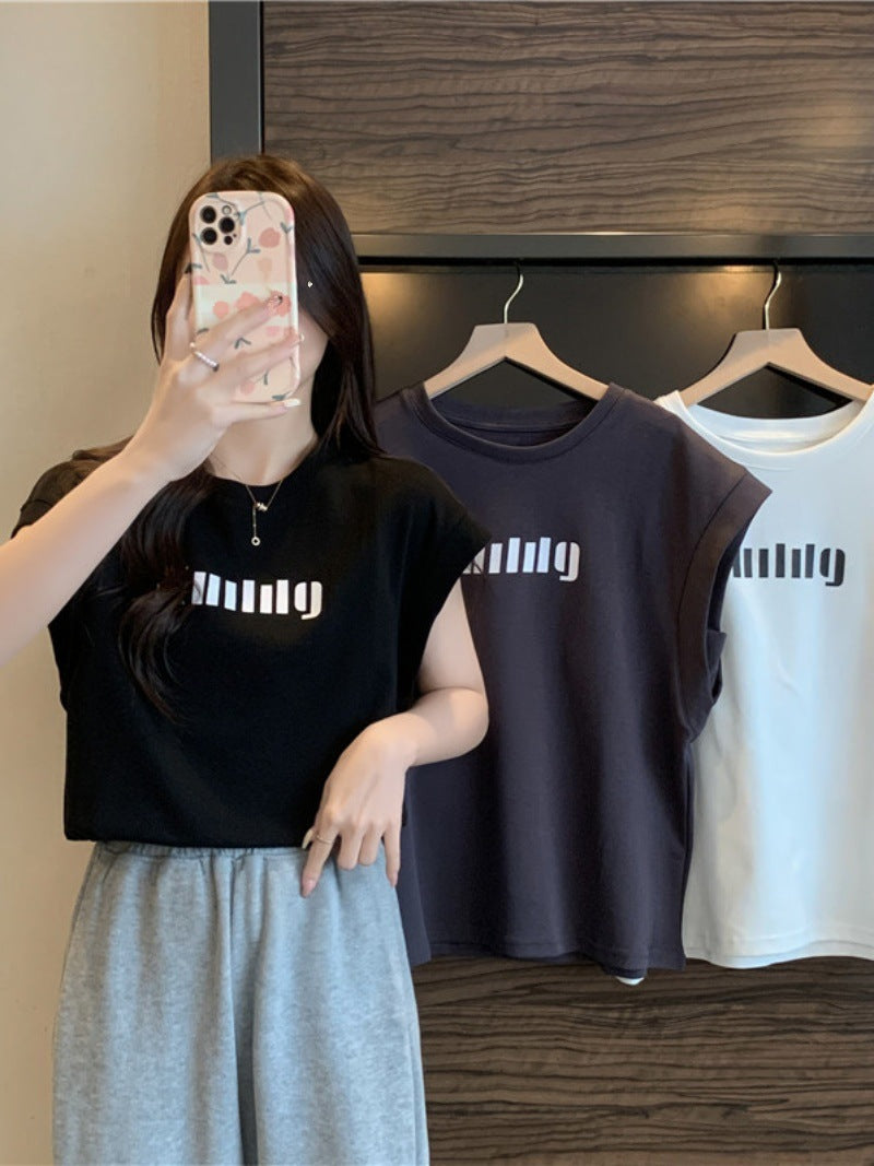 Femme Grafikdruck Kurzarmshirt Heidi-Mode