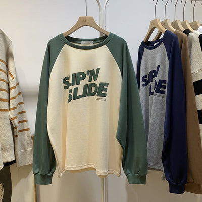 Femme Grafik Sweatshirt mit Fettdruck Heidi-Mode