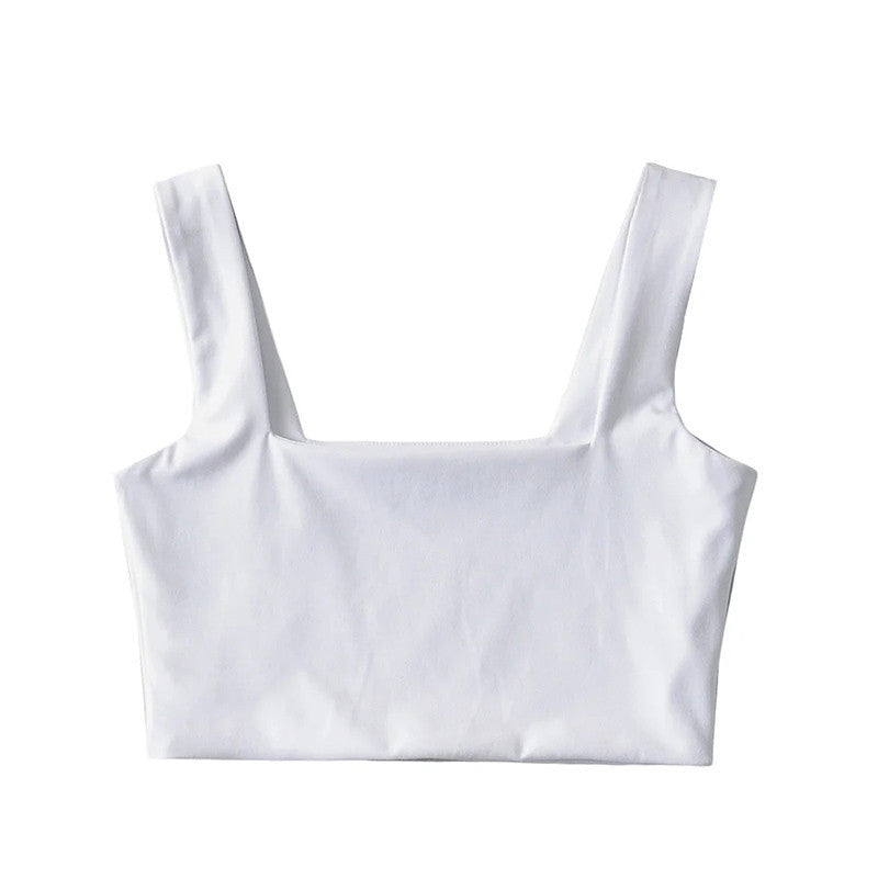 Femme Quadrat-Ausschnitt Crop Top Heidi-Mode