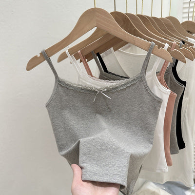 Femme Spitzenbesetztes Camisole Tanktop Heidi-Mode