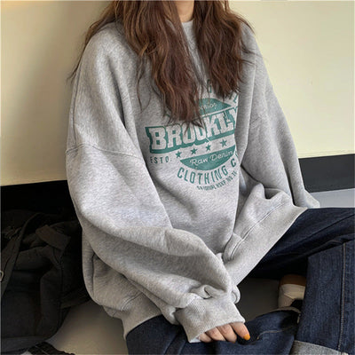 Femme Übergröße Grafisches Sweatshirt Heidi-Mode 1747901766