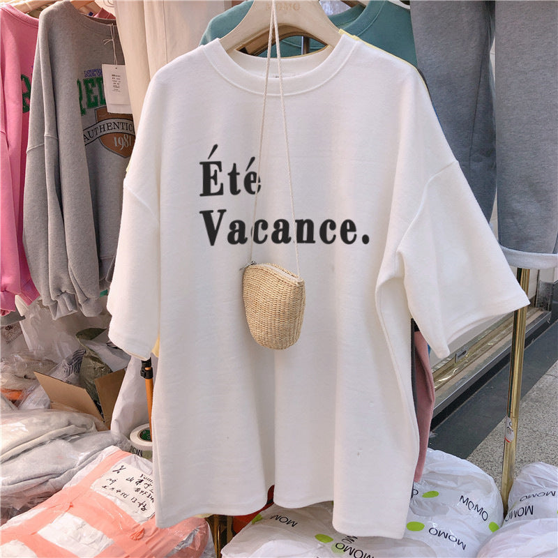 Femme Relaxed Fit Sommer Grafik T-Shirt Heidi-Mode