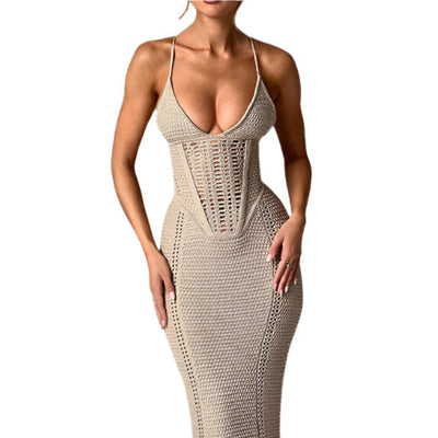 Luna - Damen gestricktes Sommerkleid