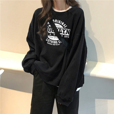 Femme Oversized Grafik Sweatshirt Heidi-Mode