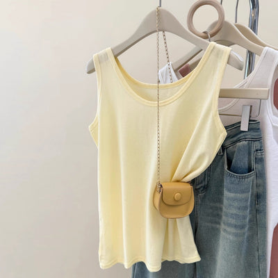 Femme Weiches Jersey Tanktop mit schmeichelhaftem Schnitt Heidi-Mode