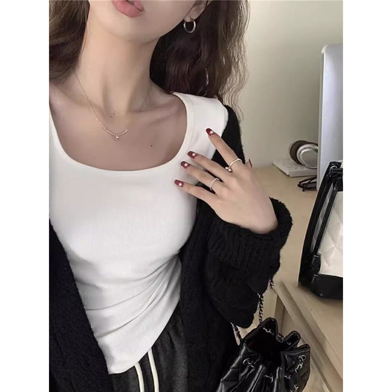 Femme Leichtgewicht Langarm Stretchoberteil Heidi-Mode