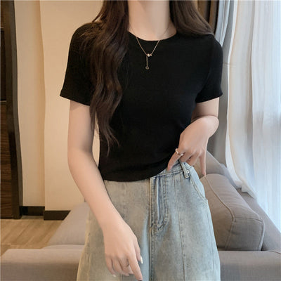 Femme Soft-Cotton Rundhals T-Shirt Heidi-Mode