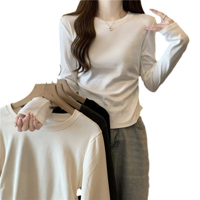 Femme Langarm Fitted Top für stilvolles Layering Heidi-Mode