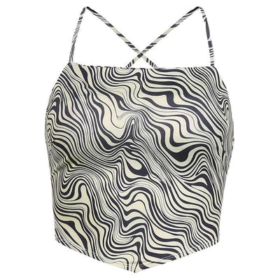 Carla - Einzigartiges Wellenmuster Top