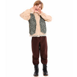 Unisex nan Kinderkostüm Set mit bestickter Paisley-Weste und Rüschenbluse Drune in Oberteil + Hose