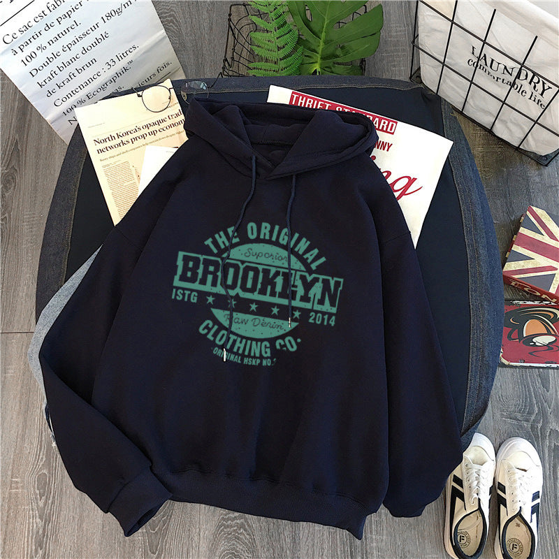 Femme Übergrößen Grafik Kapuzenpullover mit Retro-Druck Heidi-Mode