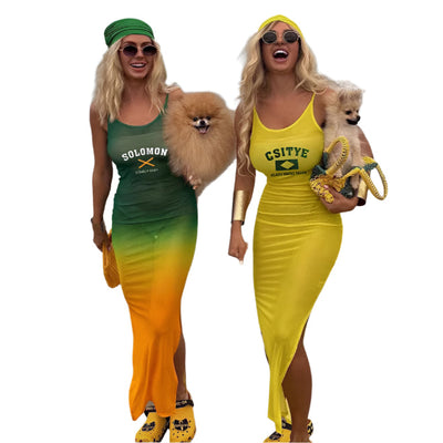 Elodie - Figurschmeichelndes Maxikleid mit transparentem Mesh