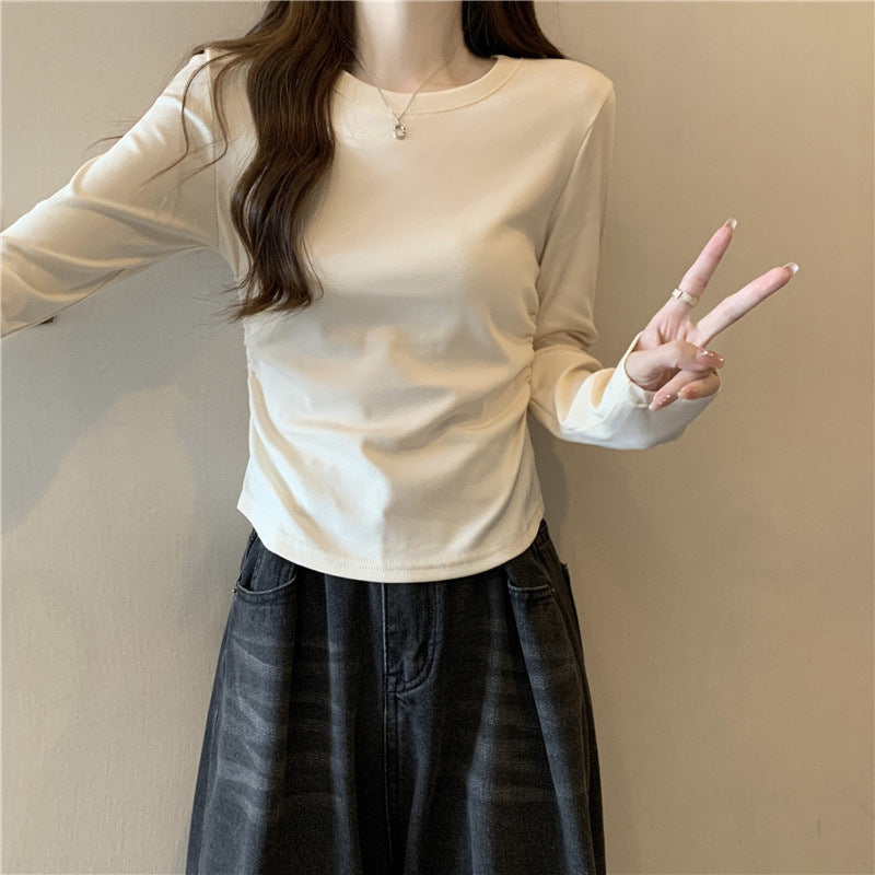 Femme Langarm Fitted Top für stilvolles Layering Heidi-Mode