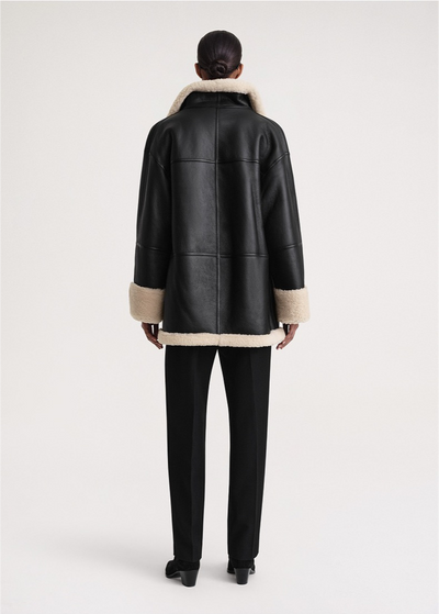 Noelia - Daunen-Lederjacke