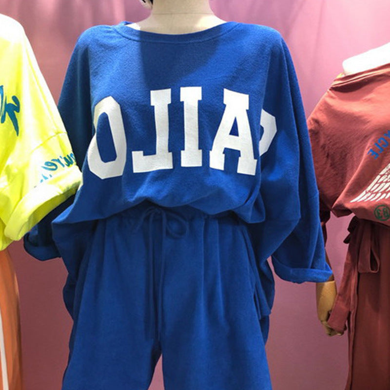 Femme Oversized Grafik Loungewear Set Heidi-Mode