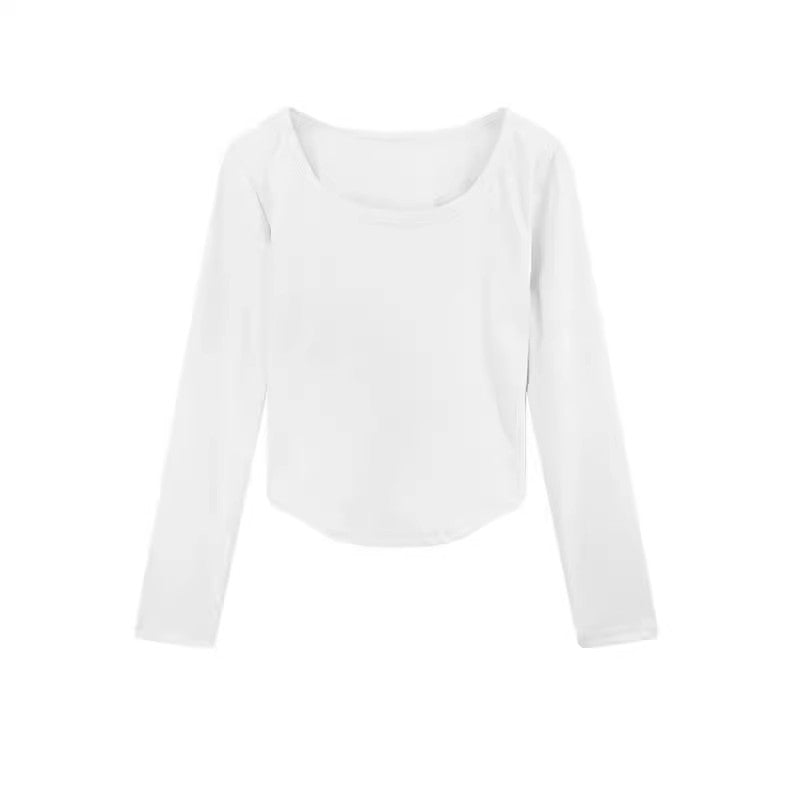 Femme Leichtgewicht Langarm Stretchoberteil Heidi-Mode