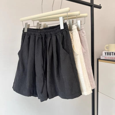 Femme Leichtgewicht Hochgeschnittene Lounge Shorts Heidi-Mode