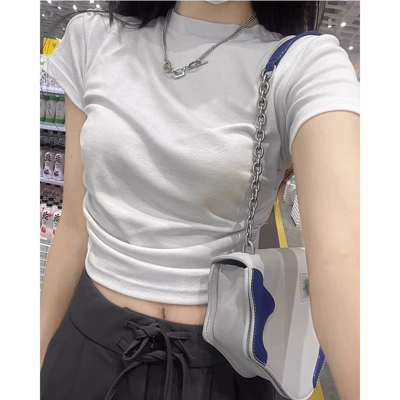 Femme Kurzarm Cropped Top Heidi-Mode