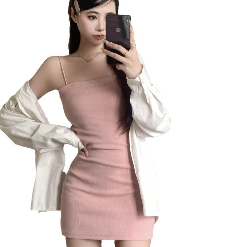 Femme Geripptes Bodycon Mini Kleid Heidi-Mode