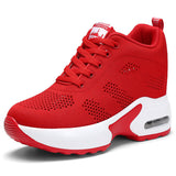 Damen Sportliche Air-Cushion Sneakers – Leichte Bequeme Laufschuhe in Rot
