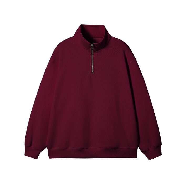 Femme Hochkragen Zip-Up Sweatshirt Heidi-Mode