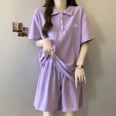 Femme Polo Stil Lounge Set Heidi-Mode