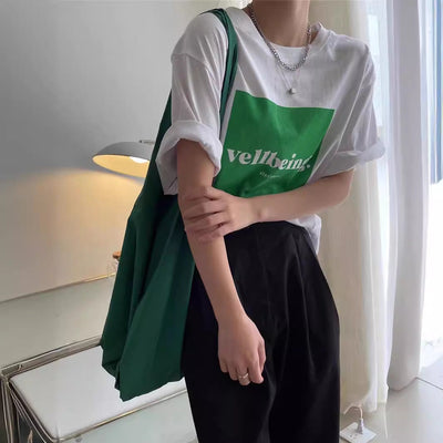 Femme Grafikdruck Loose-Fit T-Shirt Heidi-Mode