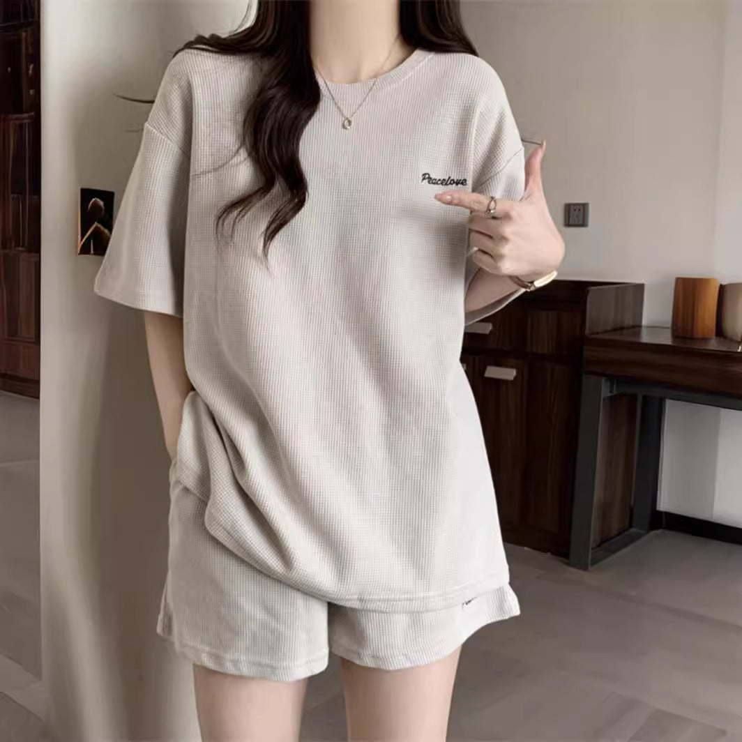 Femme Relaxed Fit Waffelstrick Lounge Set Heidi-Mode