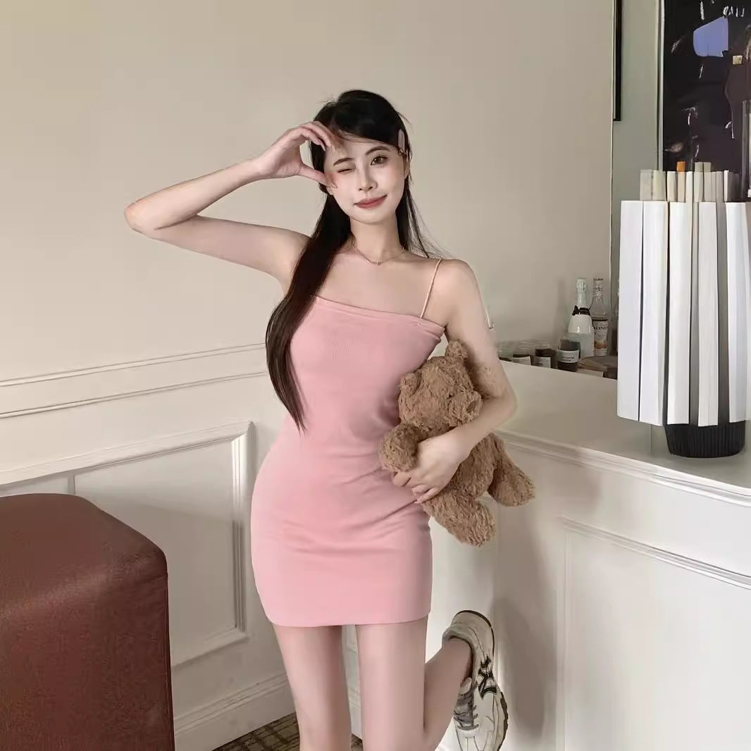 Femme Geripptes Bodycon Mini Kleid Heidi-Mode