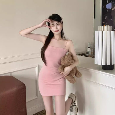 Femme Geripptes Bodycon Mini Kleid Heidi-Mode