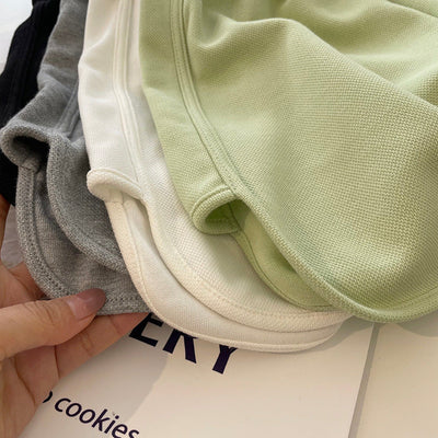 Damen High-Waist Relaxed Fit Sweatshorts mit verstellbarem Kordelzug Heidi-Mode