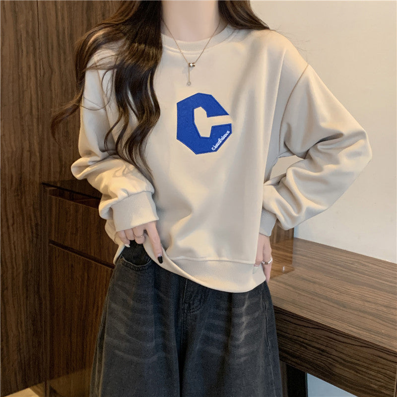 Femme Grafik Logo Sweatshirt Heidi-Mode