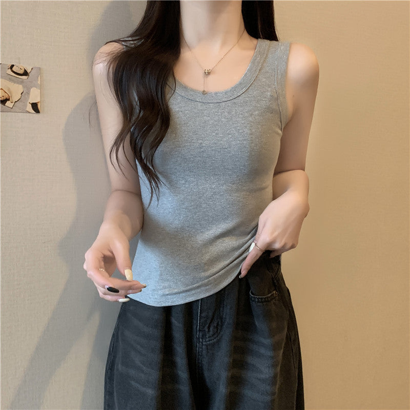 Femme Rippenshirt Leichtgewichtiges Tanktop Heidi-Mode