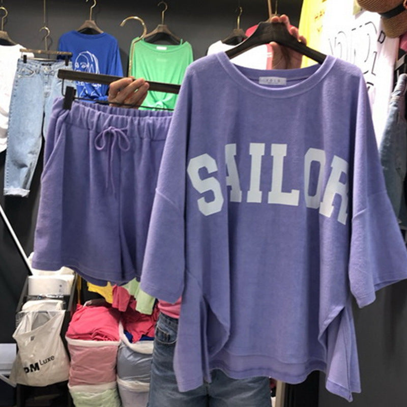 Femme Oversized Grafik Loungewear Set Heidi-Mode