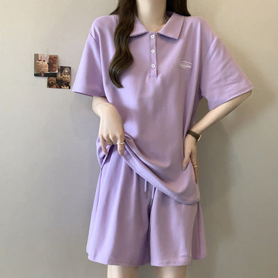 Femme Polo Stil Lounge Set Heidi-Mode