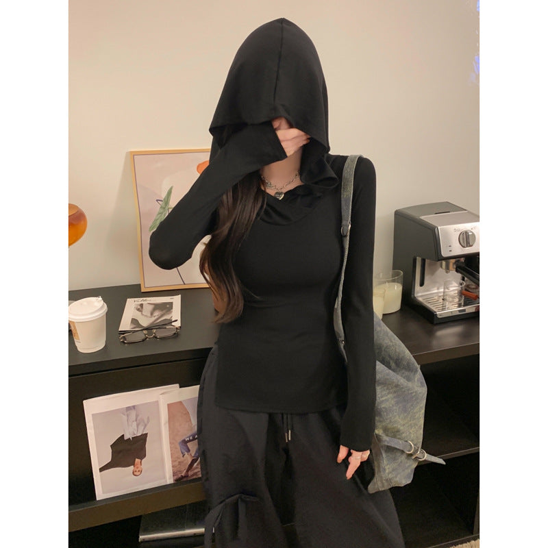 Femme Langarm-Cowl-Neck-Top Heidi-Mode