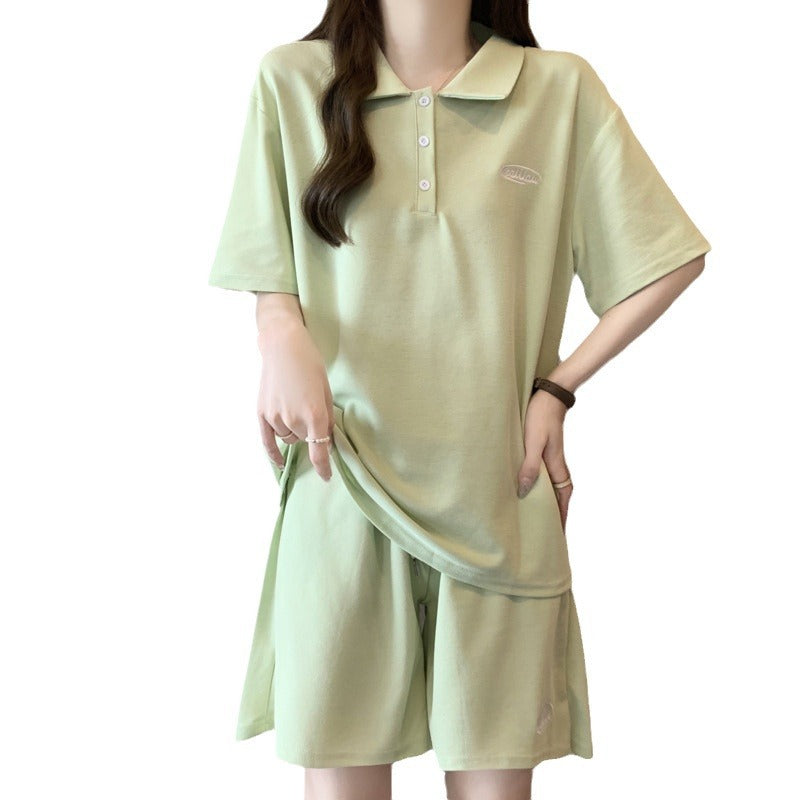 Femme Polo Stil Lounge Set Heidi-Mode