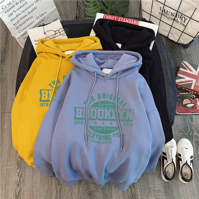 Femme Übergrößen Grafik Kapuzenpullover mit Retro-Druck Heidi-Mode