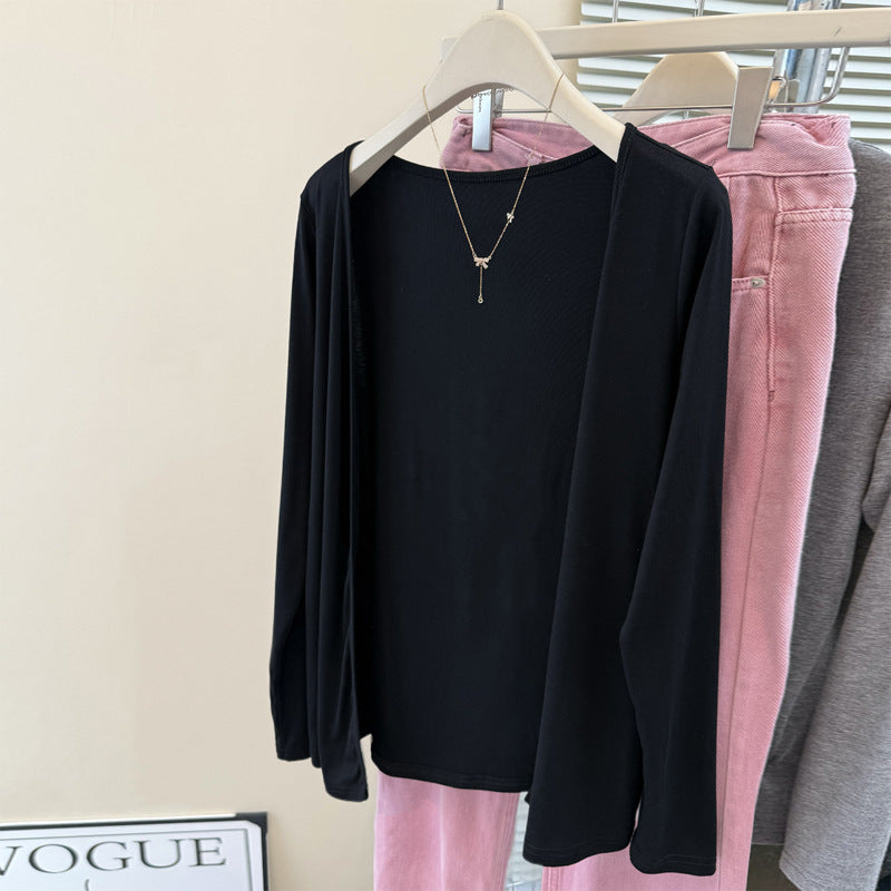 Femme Geschichteter Oversized Top mit Weichem Drapierte Detail Heidi-Mode