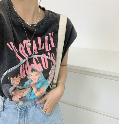 Femme Grafik Muskelshirt Heidi-Mode