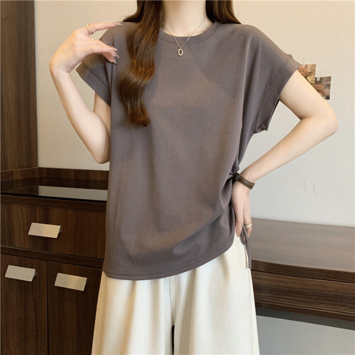 Femme Relaxed Fit Knot Tee Heidi-Mode
