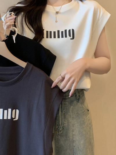 Femme Grafikdruck Kurzarmshirt Heidi-Mode