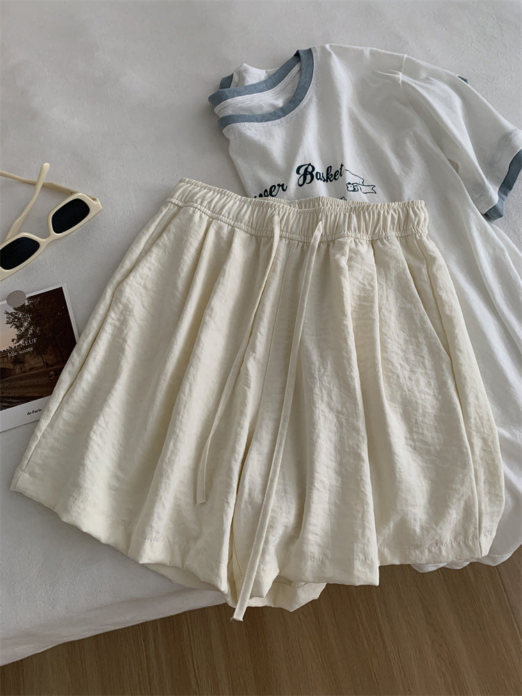 Femme Relaxed Fit Sommer Lounge Shorts mit verstellbarem Bund Heidi-Mode