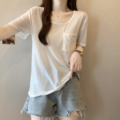 Femme Relaxed Fit Pocket T-Shirt Heidi-Mode